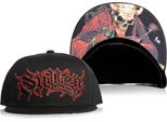 Sullen Clothing Snapback Cap Till Death Tattoo Basecap MüTze Kappe SchäDel Rosen