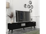 Mobile Tv 'Kullila' A 2 Ante 160 X 35 X 40 Cm Nero
