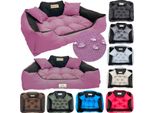 Letto Per Cani Kingdog 55X45 Cm Personalizzato Impermeabile Rosa