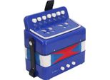 Fisarmonica A Bottoni Per Principianti 7 Tasti Di Controllo 2 Bassi Bambini Strumento Musicale Educativo Stage Performance Pratica Blu