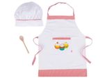 Goki 51678 Set Da Cucina, Grembiule: L= 41 Cm, H= 55,7 Cm, Multicolore, 3 Pezzi (1 Set)