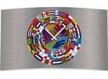 Orologio Da Parete Di Design Bandiere Orologio Da Parete Moderno Design Silenzioso Senza Ticchettio Dixtime 3D-0063