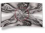 Orologio Da Parete Di Design Astratto Grigio Digital Art Orologio Da Parete Moderno Di Design Silenzioso Senza Ticchettio Dixtime 3DS-0262