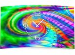 Orologio Da Parete Psicodelico A Spirale Colorata Di Design Orologio Da Parete Moderno Di Design Silenzioso Senza Ticchettio Dixtime 3DS-0236