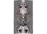 Orologio Da Parete Di Design Grigio Argento Psichedelico Orologio Da Parete Moderno Design Silenzioso Senza Ticchettio Dixtime 3DS-0214