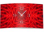 Orologio Da Parete Astratto Rosso Di Design Orologio Da Parete Moderno Di Design Silenzioso Senza Ticchettio Dixtime 3D-0332