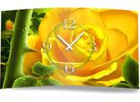 Orologio Da Parete Di Design Yellow Rose Orologio Da Parete Moderno Di Design Silenzioso Senza Ticchettio Dixtime 3DS-0098