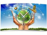 Orologio Da Parete Love Peace Harmony Design Orologio Da Parete Moderno Design Calma Senza Ticchettio Dixtime 3Ds-0082
