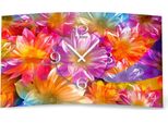 Orologio Da Parete Di Design A Fiori Colorati Orologio Da Parete Moderno Di Design Silenzioso Senza Ticchettio Dixtime 3D-0130