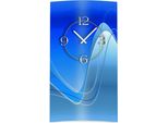 Orologio Da Parete Astratto Blu Verticale Di Design Orologio Da Parete Moderno Di Design Silenzioso Senza Ticchettio Dixtime 3D-0023