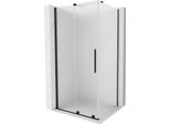 Mexen Velar Cabina Doccia Scorrevole 100 X 85 Cm, Satinata, Nera - 871-100-085-31-70