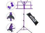 Keepdrum MUS2FL Leggio Viola Con 2 Magneti Viola