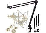 Asta A Braccio Articolato Keepdrum MS138 Con Spider Microfonico MS090
