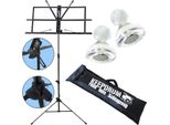 Keepdrum MUS2BK Leggio Nero Con 10 Magneti
