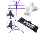 Keepdrum MUS2FL Leggio Viola Con 10 Magneti