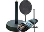 K&M 23966 Schermo Pop Con Supporto Da Tavolo E Cavo Per Microfono