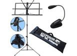 Keepdrum MUS2BK Leggio Nero Con Luce
