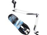 Keepdrum NB35 Wh Braccio Articolato Con Cavo Microfonico Xlr Da 6 M