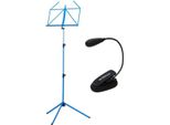 K&M 100-1 Leggio Blu Con Luce Per Leggio