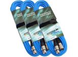 Keepdrum 10M Cavo Dmx Blu A 3 Poli Xlr 100-Ohm 3 Pezzi