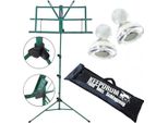 Keepdrum MUS2GR Leggio Verde Con 10 Magneti