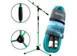 Keepdrum MS106 Gr Asta Microfonica Verde Con Cavo