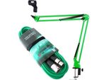 Keepdrum NB35 Gr Verde Asta Articolata Con Cavo Microfonico