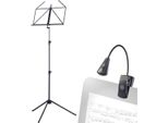 K&M 100-1 Leggio Nero Con Luce Led