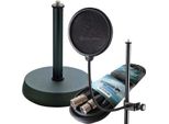 K&M 23956 Popkiller Con Supporto Da Tavolo 232 Con Cavo Microfonico