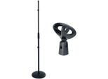 Asta Microfonica Keepdrum MS015 Asta Dritta Con Morsetto Per Microfono