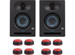 Diffusori Presonus Eris Studio 4 1 Coppia Con Piedini Per Diffusori In Rosso