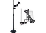Asta Microfonica Keepdrum MS015 Asta Dritta Con Supporto Per Tavoletta