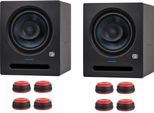Presonus Studio Monitor Eris Pro 8 1 Coppia Con Piedini Per Diffusori Rosso