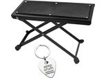 Poggiapiedi Keepdrum GS014 Per Chitarra Con Pendaglio A Plettro