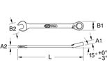 Ks Tools Gearplus Chiave Combinata A Cricchetto Reversibile 5/16" - 503.4681"