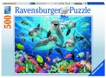 Puzzle Ravensburger Da 500 Pezzi Delfini Nella Barriera Corallina 14710