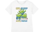 Toy Story - Maglietta "Eat Sleep Game Repeat"" Per Ragazzi TV25112 (104) (Bianco)"