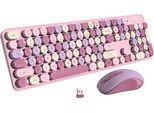 Inf Combo Tastiera E Mouse Wireless 2.4G - Silenzioso, Ergonomico, A Batteria