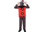 Smiffys - Costume "Chuckles Il Clown"" Per Bambini SM3475 (146-152) (Rosso/Nero)"