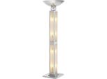 Casa Padrino Luxus Stehleuchte Silber 40 x 40 x H. 192,5 cm - Wohnzimmermöbel