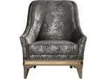 Casa Padrino Poltrona Da Salotto Art Deco Argento / Nero / Beige / Oro 80 X 83 X H. 97 Cm - Mobili Da Salotto Art Deco
