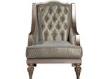 Casa Padrino Poltrona Da Salotto Barocca Verde / Argento / Rame / Oro 70 X 70 X H. 102 Cm - Mobili Da Salotto Barocchi