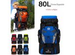 80L Zaino Impermeabile Borsa Da Arrampicata Zaino Da Bicicletta Borsa Sportiva Zaino Per Il Tempo Libero Zaino Da Viaggio Trekking Campeggio Escursionismo Sport All'aperto, Blu, 80L