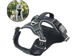 Pettorina Traspirante Per Cani Di Grossa Taglia, Pettorina Antitrascinamento Senza Tirante Pettorina Leggera Per Cani, S, Nero