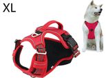 Pettorina Traspirante Per Cani Di Grossa Taglia, Pettorina Anti Tirante Senza Tirante Pettorina Leggera Per Cani, Xl, Rosso