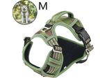 Pettorina Traspirante Per Cani Di Grossa Taglia, Pettorina Anti Tirante Senza Tirante Pettorina Leggera Per Cani, M, Verde
