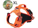 Pettorina Traspirante Per Cani Di Taglia Grande, Pettorina Anti Tirante Senza Tirante Pettorina Leggera Per Cani, Xl, Arancione