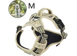 Pettorina Traspirante Per Cani Di Taglia Grande, Pettorina Anti Tirante Senza Tirante Pettorina Leggera Per Cani, M, Giallo