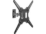 Aisens Eco Supporto Per Monitor/Tv Orientabile E Inclinabile 30 Kg (2 Punti Di Rotazione) Da 23-55, Nero