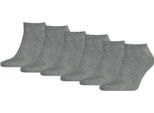 Calzini Sneaker Tommy Hilfiger Da Uomo, Confezione Da 6 - Th, Cotone, Tinta Unita, 39-49 Grigio 39-42